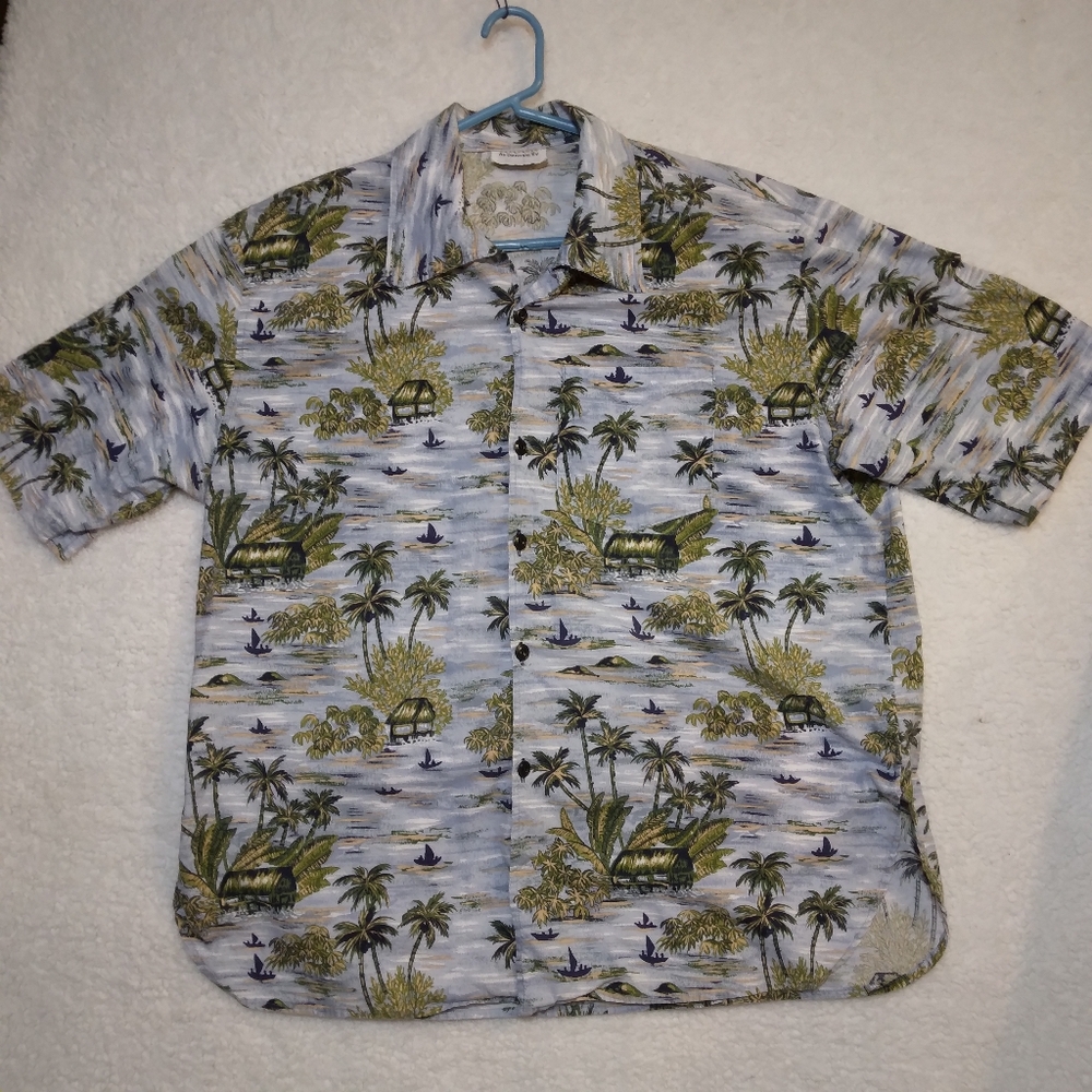 Pat's Tailor Shop Original Men's Short Sleeve Hawaiian Shirt Size XXL